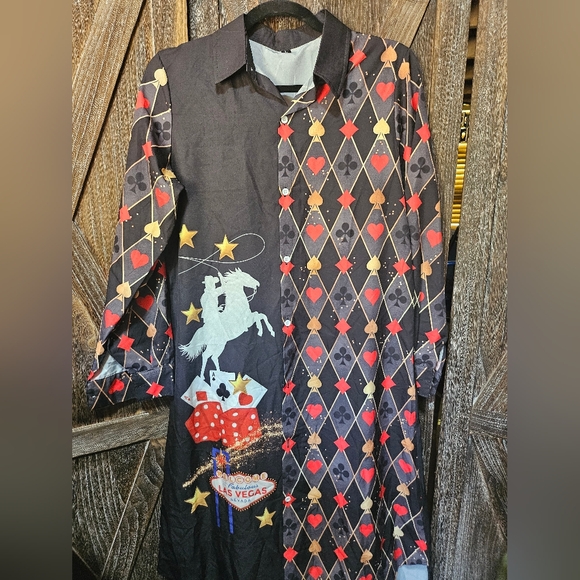 Vegas Rodeo Women's Western Duster Dress - Picture 6 of 10